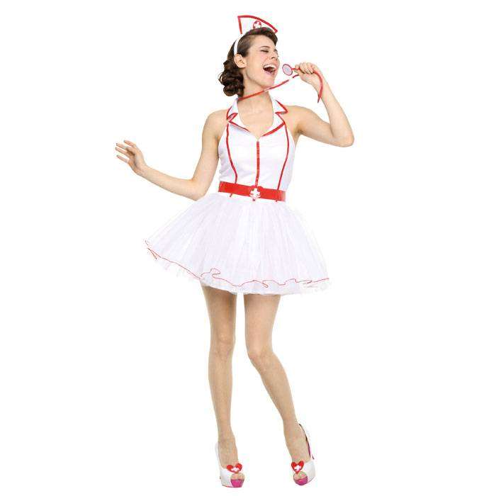 Costume - 【即日出荷】PPF アデルナース 看護婦 看護師 ハロウィン コスプレ レディース コスチューム 衣装 仮装 変装 クリアストーン 4560320853053