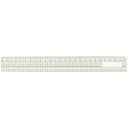 アクリル方眼定規 25cm 溝付 じょうぎ 文房具 文具 授業 勉強 学習 教材 線引き 測る 子供用 アーテック 10900