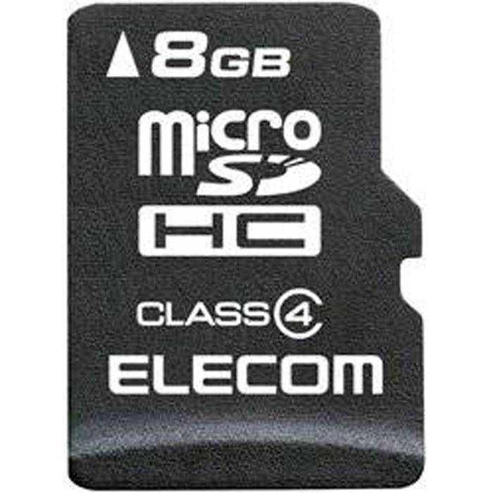 楽天スマホカバー専門店　ドレスマ【代引不可】法人専用 microSDHCメモリカード Class4 8GB スマートフォンやタブレットの写真・ムービーを保存するのに最適！ エレコム MF-MSD008GC4/H