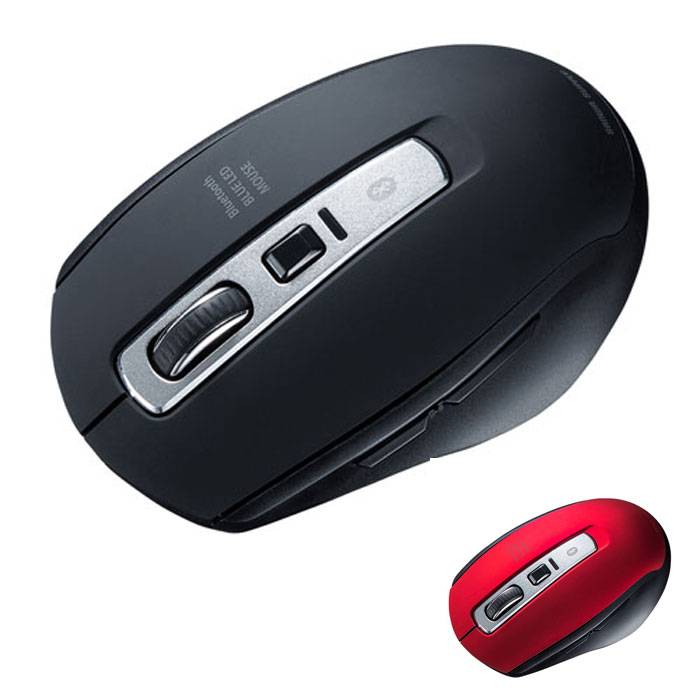 【代引不可】Bluetooth 5.0 ブルーLEDマウス サンワサプライ MA-BTBL162