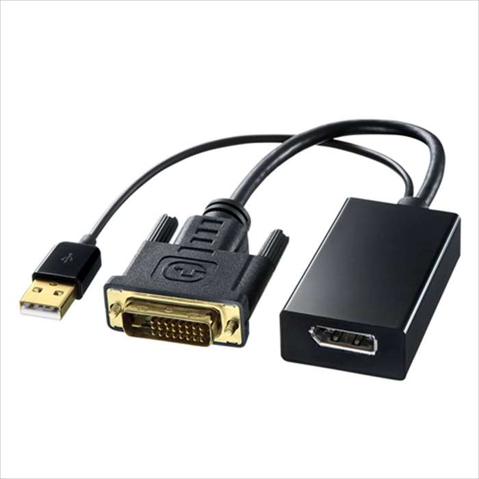 yyzyszDVI DisplayPort ϊA_v^ DisplayPortX-DVI(24pin)IX{USB ARlN^IX ϊA_v^P[u TTvC AD-DPFDV01