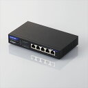 【沖縄・離島配送不可】【代引不可】ギガスイッチ レイヤー2 Giga対応 PoE アンマネージスイッチ 5ポート ACアダプターモデル エレコム EHB-UG2C05E-PL(2)
