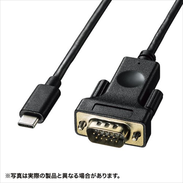 【代引不可】USB Type-C VGA変換ケーブル ブラック 1m DisplayPort Altモード対応 変換アダプタケーブル サンワサプライ KC-ALCV10