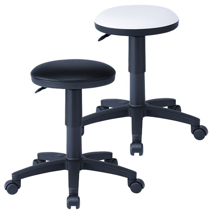 【代引不可】OAチェア 医療向チェア 椅子 耐アルコールレザー 抗菌処理素材使用 収納 コンパクト\ サンワサプライ SNC-RD5V