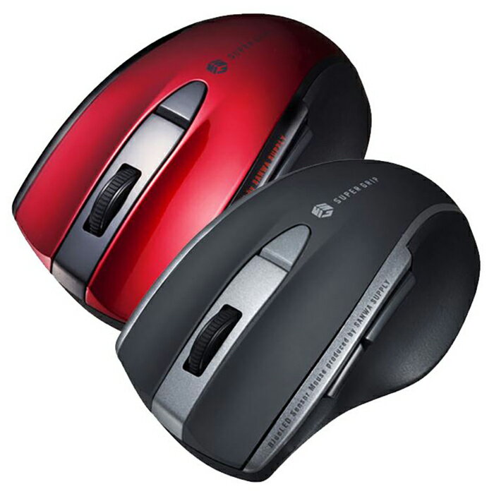 【代引不可】マウス 無線マウス 5ボタン 静音BluetoothブルーLEDマウス 光学式 LEDマウス 圧倒的グリップ感 サンワサプライ MA-BTBL167