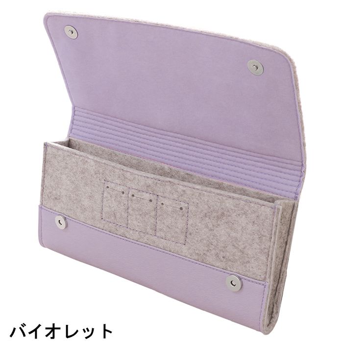 スマホカバー専門店 ドレスマのNintendo Switch用 ケース カバー フェルトポーチ #Unipo 耐衝撃 軽量 ポケット コンパクト 便利 アローン ALG-NSFL｜アングル2