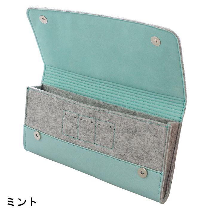 スマホカバー専門店 ドレスマのNintendo Switch用 ケース カバー フェルトポーチ #Unipo 耐衝撃 軽量 ポケット コンパクト 便利 アローン ALG-NSFL｜アングル3