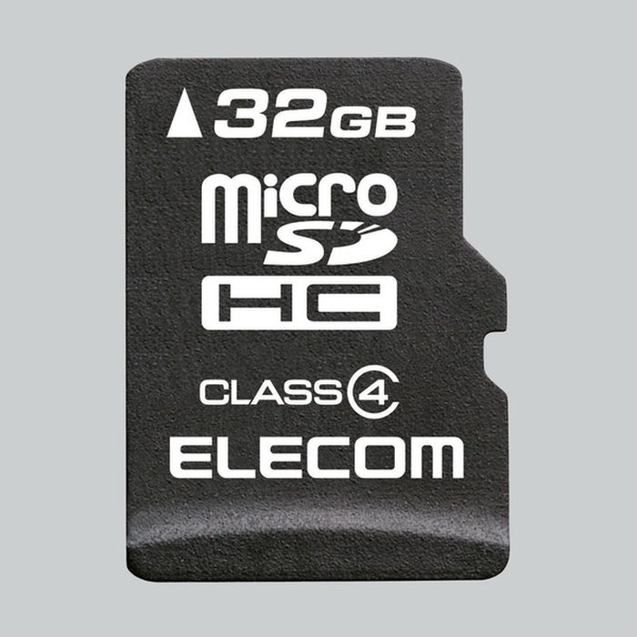 【代引不可】microSDHCメモリカード データ復旧サービス付 32GB class4対応 防水仕様 SD変換アダプタ付属 スマホ タブレット エレコム ..