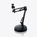 【代引不可】WEBカメラ用 フレキシブルアーム型スタンド GoPro用アダプタ付属 テレワーク WEB会議 オンライン学習 ブラック エレコム UCAM-DSZ...