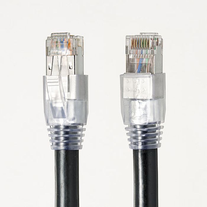 【代引不可】LANケーブル 30m CAT6A 超高速10ギガビット完全対応 屋外用 耐水 耐UV ストレート STP ブラック サンワサプライ KB-T6AAD-30BK