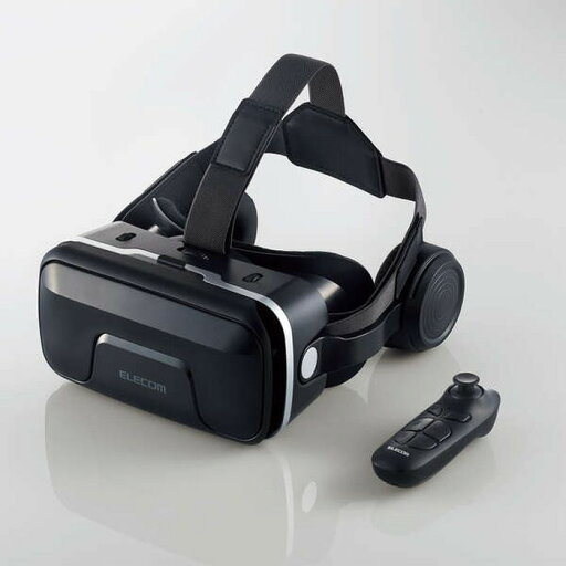 【代引不可】ヘッドホン一体型VRゴーグル VRリモコンセット スマホ 4.8~7.0インチ対応 VR体験 バーチャル 映像 VRグラス ブラック エレコム VRG-XEHR01BK 【代引不可】ヘッドホン一体型VRゴーグル VRリモコンセット スマホ 4.8~7.0インチ対応 VR体験 バーチャル 映像 VRグラス ブラック エレコム VRG-XEHR01BK