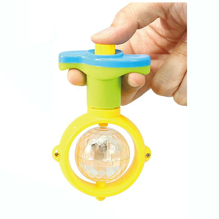 ダブルシャインスピン 2色に光る こま コマ 駒 おもちゃ 玩具 あそび 外遊び 室内...