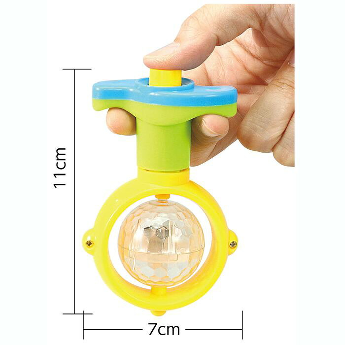 ダブルシャインスピン 2色に光る こま コマ 駒 おもちゃ 玩具 あそび 外遊び 室内...
