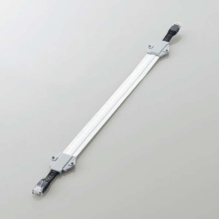 乐天商城 - 【代引不可】LANケーブル CAT6A準拠 すき間用LANケーブル 屋外対応版 0.4m 薄さ1.5mm フラットケーブル 窓 ドア 隙間 便利 シルバー エレコム LD-VAPF6A/SV04