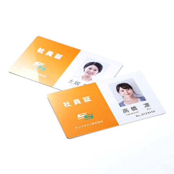 スマホカバー専門店 ドレスマの【沖縄・離島配送不可】【代引不可】インクジェット用 IDカード 穴なし 100シート/200カード入 プラカードタイプ 超厚手 0.4mm 耐水性 両面印刷可能 名刺 会員証 診察券 サンワサプライ JP-ID03N-100｜アングル2