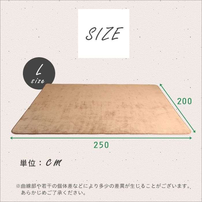 【北海道・沖縄・離島配送不可】【代引不可】ラグマット Lサイズ 200×250cm ラグ マット 高密度フランネルマイクロファイバー 洗える シンプル おしゃれ インテリア ホームテイスト FRG-L dresma-11317217 スマホカバー専門店 ドレスマ サンプル画像3