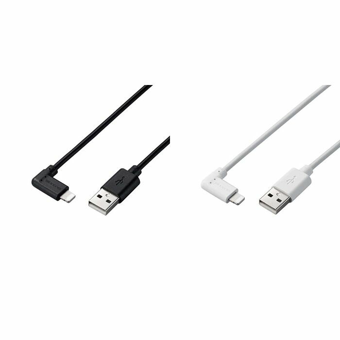 【代引不可】Lightningケーブル 0.3m L字コネクタ スタンダード USB A to Lightningケーブル 充電 データ転送 抗菌加工 エレコム MPA-UALL03