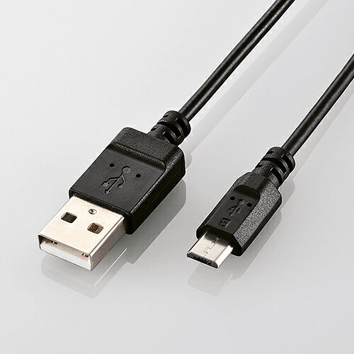 USB（Aタイプ：オス）のインターフェースを持つパソコンにUSB（MicroBタイプ：オス）のインターフェースを持つスマートフォンなどの機器を接続し、充電やデータ転送ができるMicro-USBケーブルです。スマートフォンの画像ファイル・データファイルをパソコンに転送するのに最適です。伝送速度480Mbpsの高速データ転送に対応しています。外部ノイズの干渉から信号を保護する2重シールドケーブルを採用しています。サビなどに強く信号劣化を抑える金メッキピンを採用しています。EUの「RoHS指令（電気・電子機器に対する特定有害物質の使用制限）」に準拠した、環境にやさしいエコUSB2.0ケーブルです。ゴミを減らせて開梱作業もスムーズな環境配慮パッケージ製品です。■メーカー ： エレコム■JANコード ： 4953103465312■商品名 ： エコUSB2.0ケーブル(A-microBタイプ) ブラック■メーカー型番 ： U2C-JAMB15BK■コネクタ形状 ： USB（A）オス - USB（Micro-B）オス ■対応機種 ： USB(A)オス側：USB（Aタイプ）端子を持つパソコン及び充電器/USB(Micro-B)オス側：USB（Micro-B）端子を持つスマートフォンなど ■ケーブル長 ： 1.5m■規格 ： USB2.0規格（HI-SPEEDモード）準拠■対応転送速度 ： 480Mbps（最大）■プラグメッキ仕様 ： 金メッキピン■ツイストペアケーブル（通信線） ： ○■カラー ： ブラック ■環境配慮事項 ： EU RoHS指令準拠【 】※商品概要、仕様、サービス内容及び企業情報などは商品発表時点のものです。※最新の情報に関しましては、メーカーサイトをご覧ください。※発売前予約商品についてはメーカーの商品製造数により納期が遅れる場合やご注文キャンセルをお願いする場合がございます。