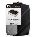 【代引不可】PC用インナーバッグ ポケット付 13.3インチ ブラック エレコム BM-IBPT13BK(2)