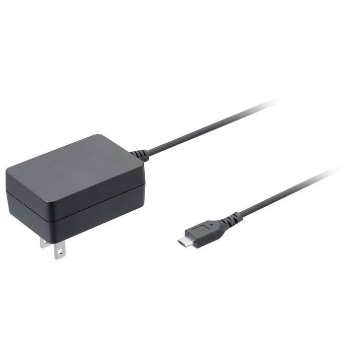 【アウトレット（保証なし）】オフィスでの充電に！スマートフォンの充電用ACアダプタ ブラック グリーンハウス GH-ACMBA-BK