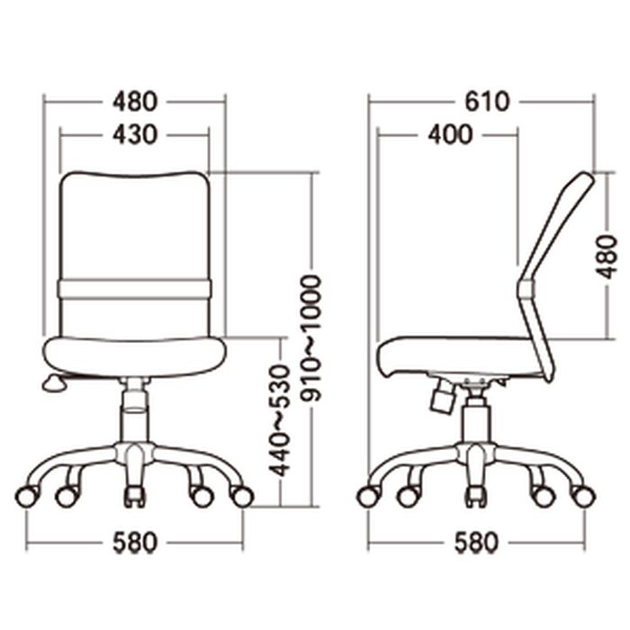 【沖縄・離島配送不可】【代引不可】メッシュOAチェア パソコン作業に最適な通気性抜群のリーズナブルメッシュチェア サンワサプライ SNC-NET16BK [2]