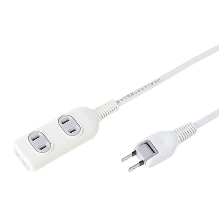 【代引不可】トラッキング火災予防 電源タップ（2P・3個口・5m） サンワサプライ TAP-3W5N