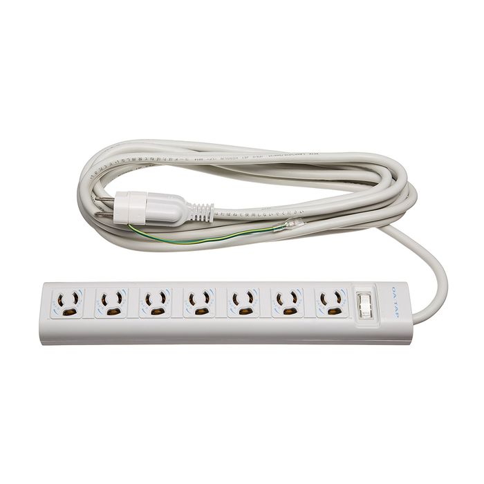 【代引不可】抜け止めコンセント マグネット付 便利な連動式などオフィスのニーズに応える多機能PCタップ 5m 3P式7個口 エレコム T-Y055DA