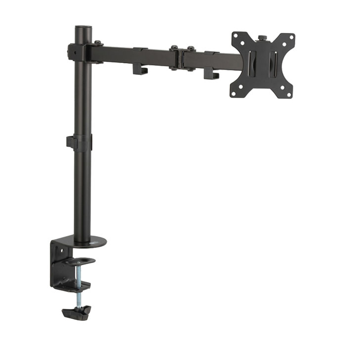 モニターアーム パソコンモニター 13～32インチ対応 VESA75mm/100mm 5軸式 クランプタイプ グロメット..