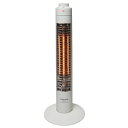 カーボンヒーター スリム型1灯タイプ 300W テクノイオン搭載 転倒OFFスイッチ ワンタッチ速攻暖房 電気代お得な省エネタイプ ホワイト テクノス CHI-...
