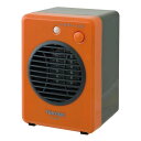 【即日出荷】ミニセラミックファンヒーター 300W 温風 暖房 補助暖房 季節家電 コンパクト オレンジ 廊下 トイレ キッチン テクノス TS-321