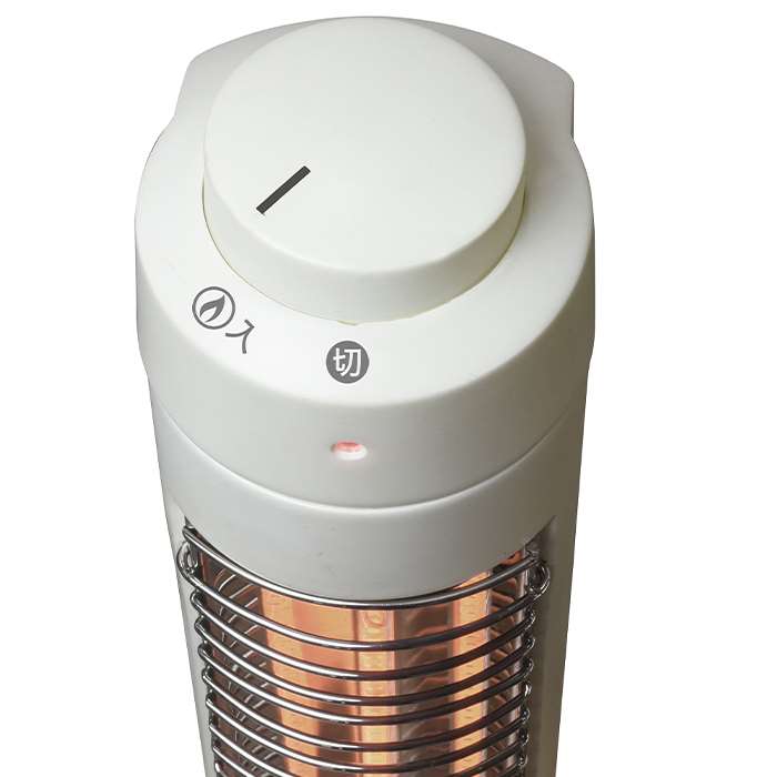 スリムハロゲンヒーター300W コードフック付 ホワイト 1灯 季節家電 ヒーター 暖房...