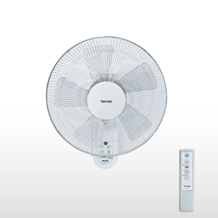 扇風機 壁掛け フルリモコン 40cm羽根 壁掛け扇風機 フルリモコン 風量3段階切替 首振り タイマー ホワイト テクノス KI-W488R