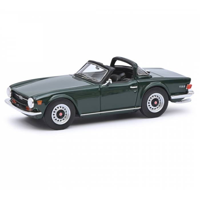 【沖縄・離島配送不可】シュコー 1/43 トライアンフ TR6 ブリティッシュレーシンググリーン オープンサリートップ 450913000