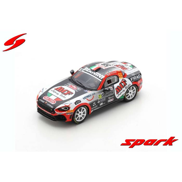 スパーク 1/43 Abarth 124 ラリー RGT No.56 2019 WRC ラリー・モンテカルロ E.Brazzoli/M.フェノーリ Spark Japan S5988
