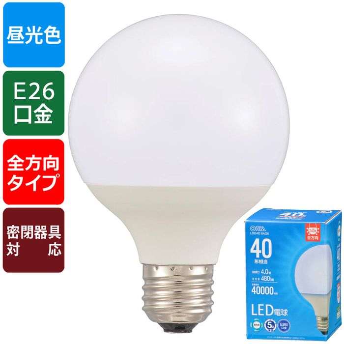LED�ŵ� �ܡ����� 40������ 480 lm 4.0W ����� E26 �������۸�240�� ̩�ķ�����б� OHM LDG4D8AG6
