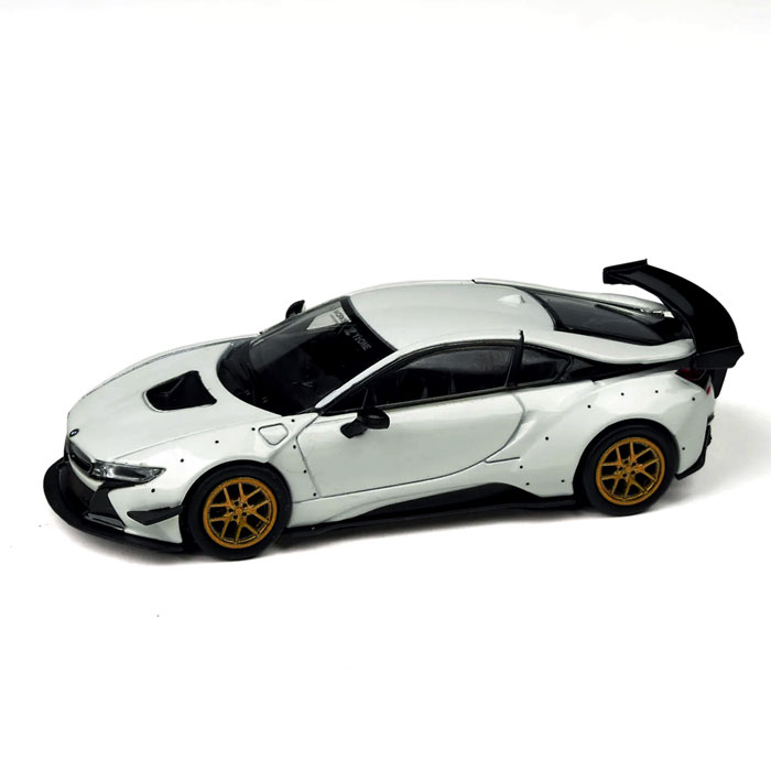 PARAGON �ѥ饴�� 1/64 ��Хƥ��������� BMW i8 �ۥ磻��/������ɥۥ����� LHD �Ϸ� �ߥ˥��� PA-55152