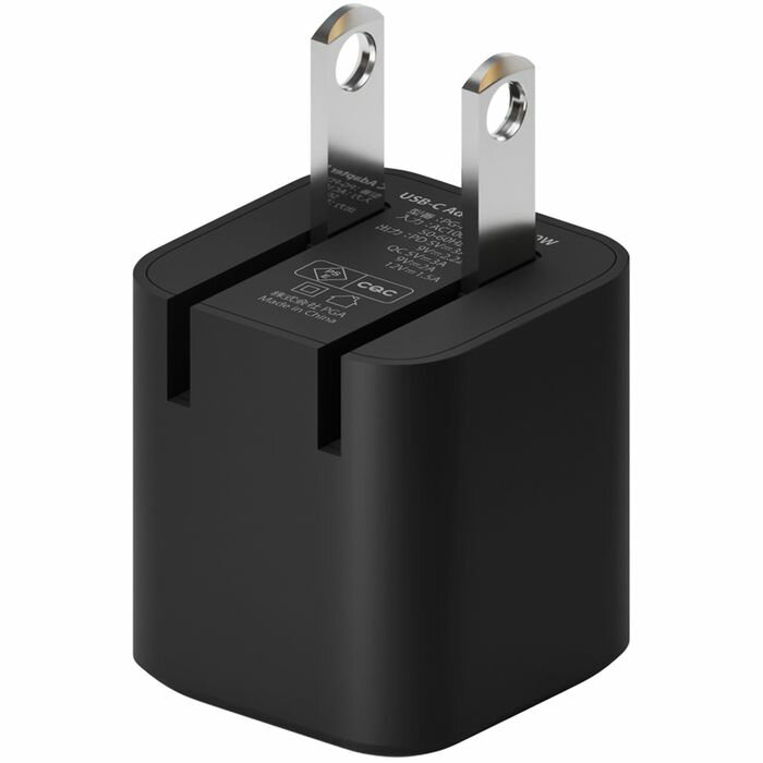 USB PD 20W USB-C 電源アダプタ 充電器 スマホ タブレット PC パソコン 外出 出張 コンパクト コンセント ブラック PGA PG-PD20AD01BK