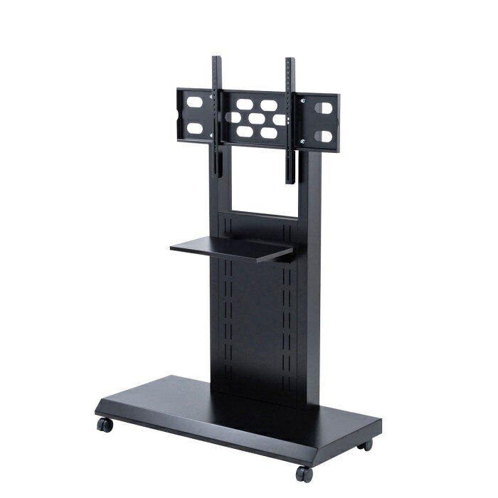 【北海道・沖縄・離島配送不可】【代引不可】60～84型対応 壁寄せ ディスプレイスタンド 大型 モニター 会議室 オフィス 施設 学校 電子黒板 サンワサプライ CR-PL43BK