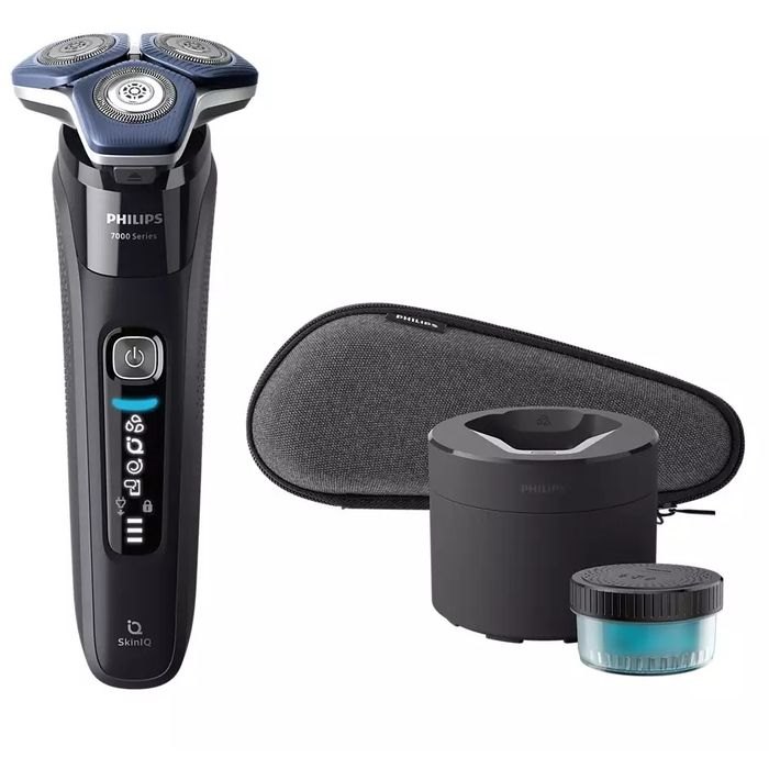【沖縄・離島配送不可】PHILIPS ウェット&ドライ 電気シェーバー S7000シリーズ 自動洗浄機付 ブラック..