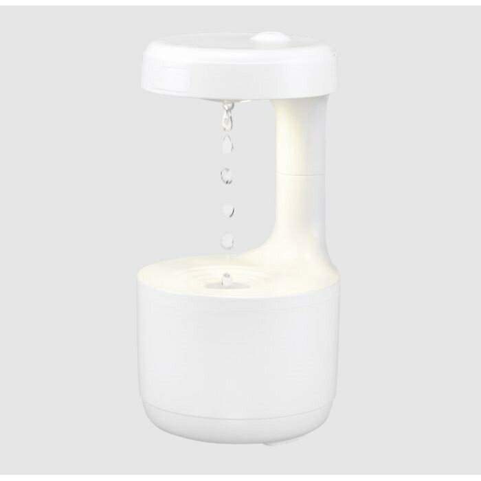 インテリアにもなる 水滴が上がっていく不思議な加湿器 USB給電 超音波式 グリーンハウス GH-UMAA-WH