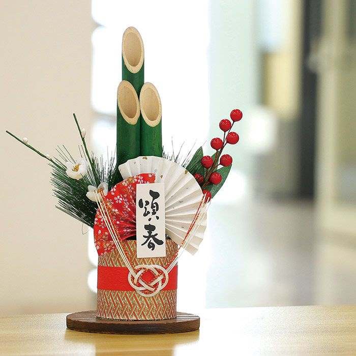 青竹ミニ門松 H26cm お正月 新年 縁起物 ディスプレイ 飾り アーテック 75257