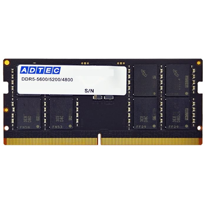 【沖縄・離島配送不可】【代引不可】DDR5-5600 SODIMM 32GB 高速メモリー 拡張 増設 PC パソコン パーツ ADTEC ADS5600N-32G