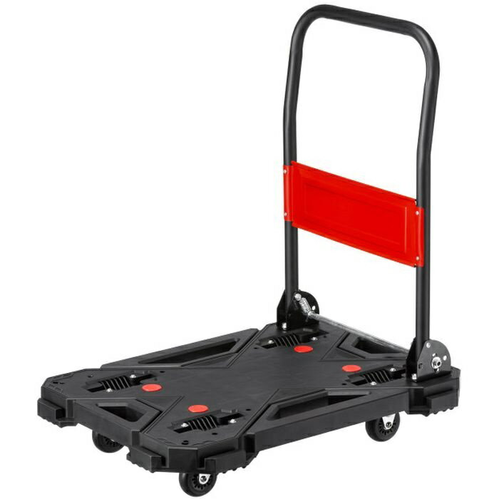 【代引不可】取っ手つき台車 大 折りたたみ 連結可能 移動 荷物 積荷 キャスター サンワサプライ CART-..