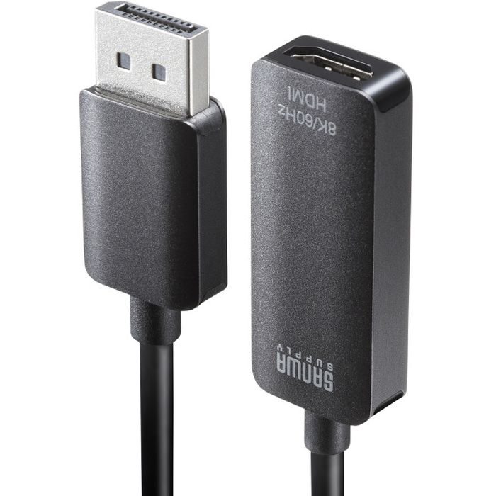 【代引不可】DisplayPort-HDMI 変換アダプタ 8K対応 接続 PC AV機器 周辺機器 サンワサプライ AD-DP8KHDR