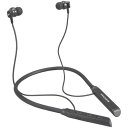ワイヤレスネックイヤホン 軽量&重低音 Bluetooth ダイナミック型 口径10mm 連続再生最大10時間 ブラック OHM HP-W218N(2)