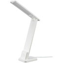 LEDデスクランプ JIS A形相当 3段階調光 昼白色 420 lm 5W USB電源 ホワイト OHM DS-LS20USB-W