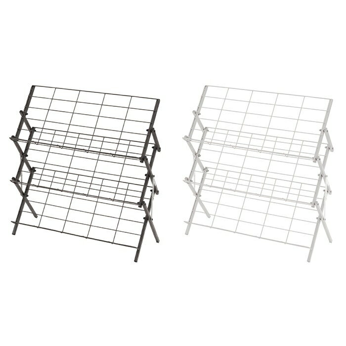 【北海道・沖縄・離島配送不可】【代引不可】フォールディングシューズラック 折りたたみ可能 スチール製 ...