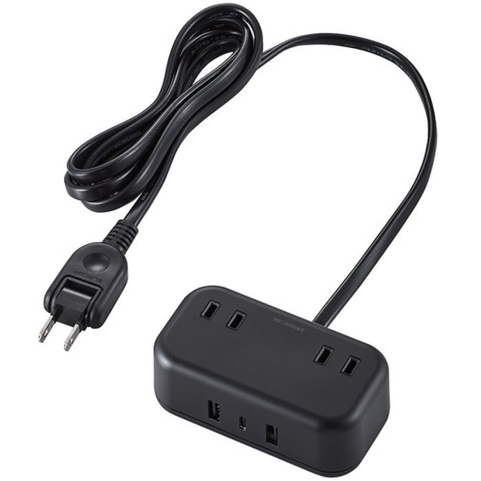 yyzyszUSB^bv USB Type-C~1(ő20W) USB-A~2(ő12W) őo32W AC~2 1.5m ubN GR ECT-25215BK