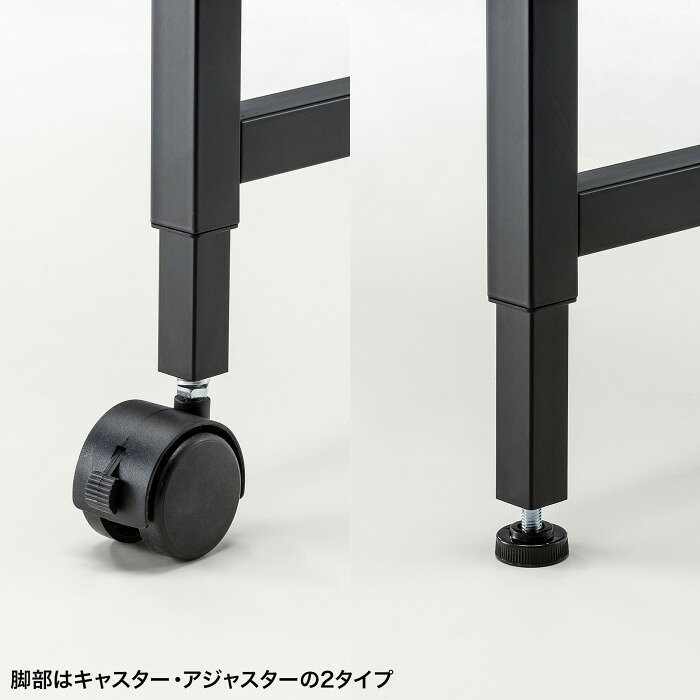 【北海道・沖縄・離島配送不可】【代引不可】SANWA SUPPLY フレキシブルデスク 幅1400mm 木目 机 PC パソコン アジャスター サンワサプライ SH-FX1470M [3]