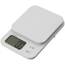 デジタルスケール 「ブランジェ」 1kg/0.1g 計量 キッチン ホワイト ドリテック KS-629WT